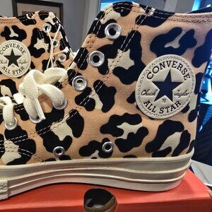 Converse Chuck 70 Hi Leopard Print Women's Sneakers Shoes A14945C Size 7.5 NEW
